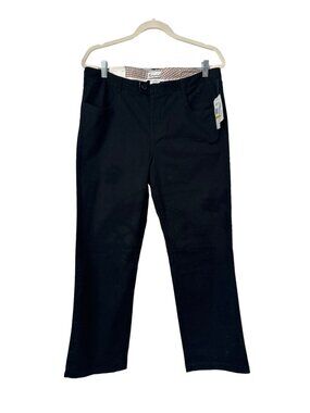 Weatherproof Pants Size 12 Straight Leg Cotton Spandex Blend Stretch Black NEW